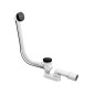 Ravak Garnitures de vidage - Kit vidange et trop-plein pour baignoire, longueur 800 mm, noir X01846