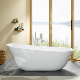 Villeroy & Boch Theano - Baignoire en îlot, 170x75 cm, SilentFlow, blanc alpin UBQ170ANH7F200TV01