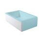 Polysan Deep Plain - Panneau frontal, 110, gauche, 110x36 mm, blanc 83648
