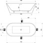 Ravak Solo - Baignoire autoportante, 1780x800 mm, blanche XC00100050 Ravak Solo - Baignoire autoportante, 1780x800 mm, blanche XC00100050