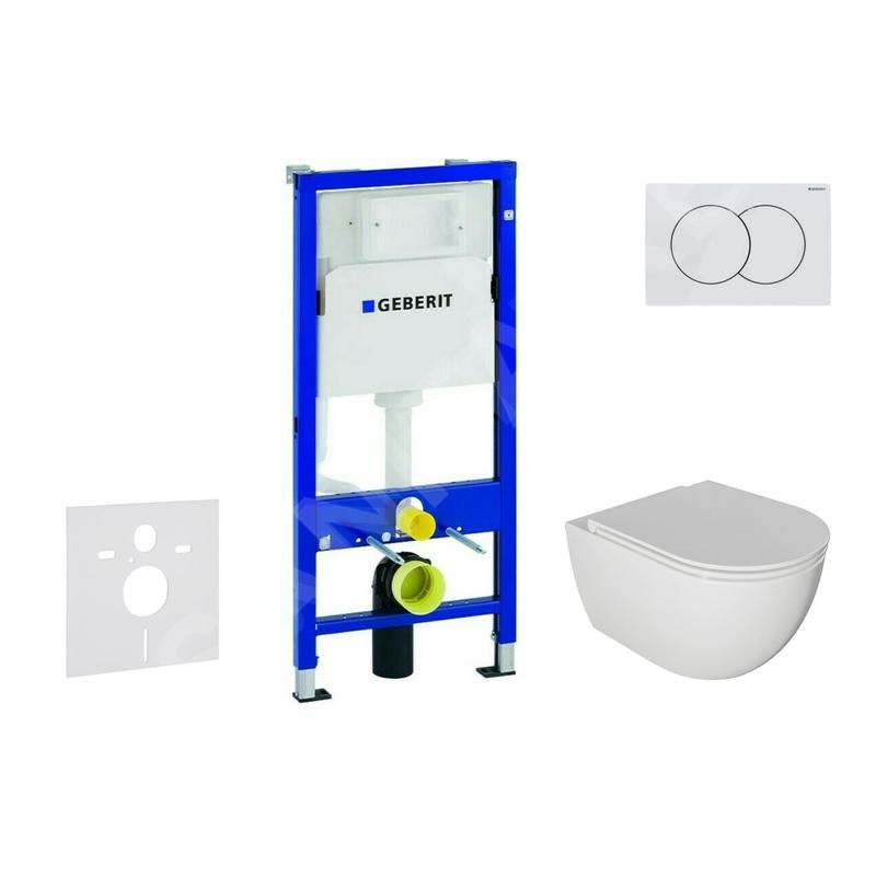 Geberit Duofix - Set de bâti-support, cuvette Oudee et abattant softclose, plaque de déclenchement Delta01, blanc alpin Geberit Duofix - Set de bâti-support, cuvette Oudee et abattant softclose, plaque de déclenchement Delta01, blanc alpin