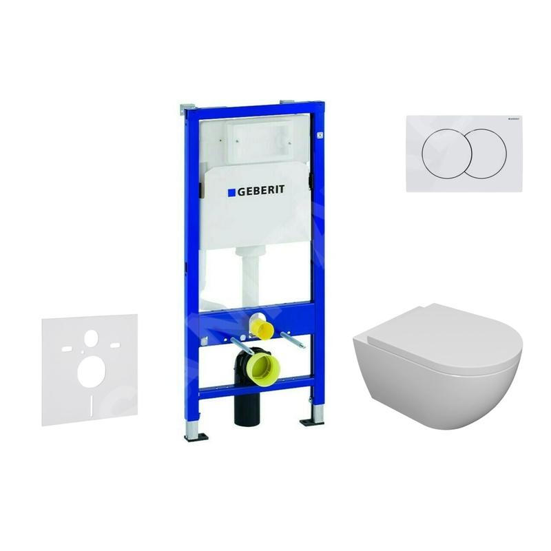 Geberit Duofix - Set de bâti-support, cuvette Oudee et abattant softclose, plaque de déclenchement Delta01, blanc alpin Geberit Duofix - Set de bâti-support, cuvette Oudee et abattant softclose, plaque de déclenchement Delta01, blanc alpin