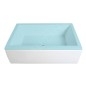 Polysan Deep Plain - Panneau Nika 100, 100x36 cm, blanc 84825