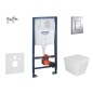 Grohe Rapid SL - Set de bâti-support, cuvette Arkas et abattant softclose, plaque de déclenchement Skate Cosmopolitan, chrome Grohe Rapid SL - Set de bâti-support, cuvette Arkas et abattant softclose, plaque de déclenchement Skate Cosmopolitan, chrome
