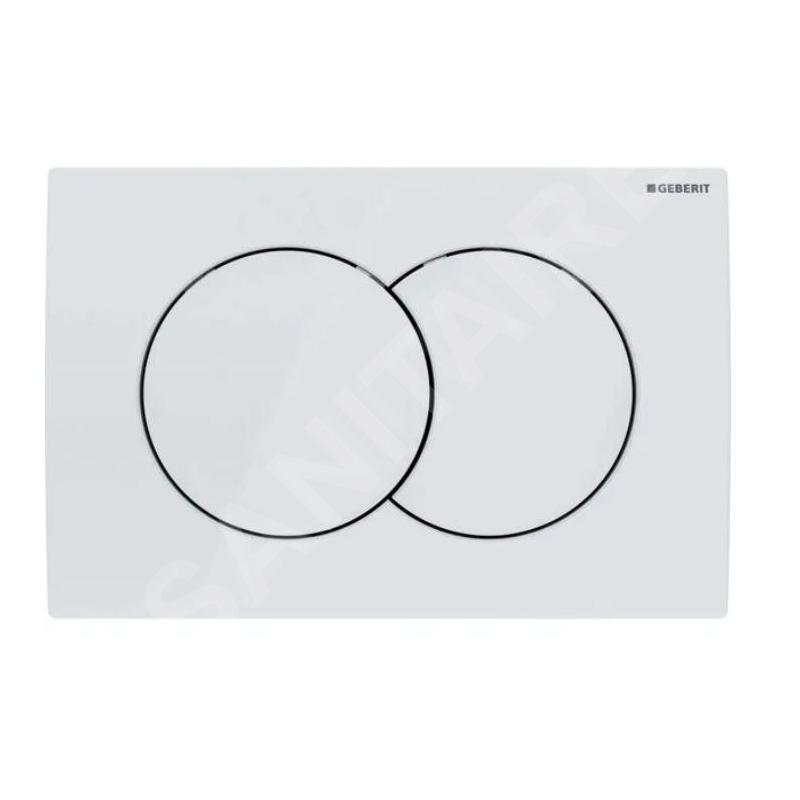 Geberit Delta01 - Plaque de déclenchement, blanc alpin 115.107.11.1