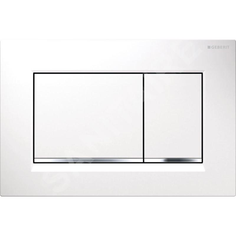 Geberit Sigma30 - Plaque de déclenchement Sigma30, blanc/chrome 115.883.KJ.1 Geberit Sigma30 - Plaque de déclenchement Sigma30, blanc/chrome 115.883.KJ.1