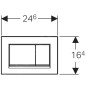 Geberit Sigma30 - Plaque de déclenchement Sigma30, blanc/chrome 115.883.KJ.1 Geberit Sigma30 - Plaque de déclenchement Sigma30, blanc/chrome 115.883.KJ.1