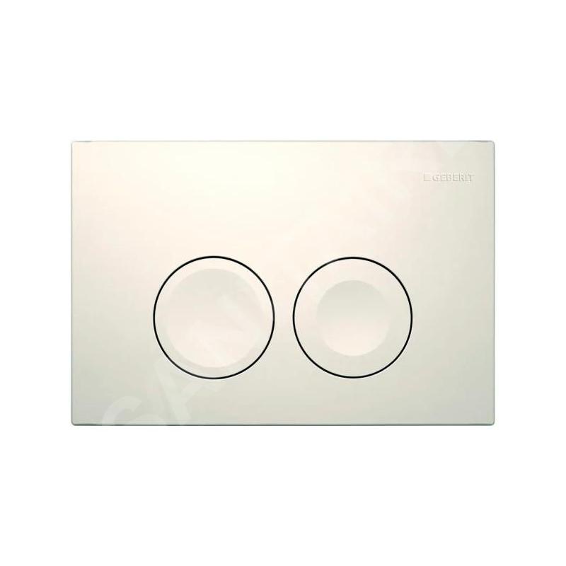 Geberit Delta25 - Plaque de déclenchement, blanc alpin 115.125.11.5
