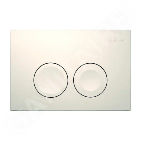Geberit Delta25 - Plaque de déclenchement, blanc alpin 115.125.11.5