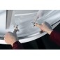 Polysan Easy Line - Paroi de douche quart de cercle, 1000 x 800 mm, aluminium/verre clair EL2915