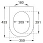 Villeroy & Boch Subway 2.0 - Abattant WC avec couvercle, SoftClosing, blanc alpin 9M68S101 Villeroy & Boch Subway 2.0 - Abattant WC avec couvercle, SoftClosing, blanc alpin 9M68S101