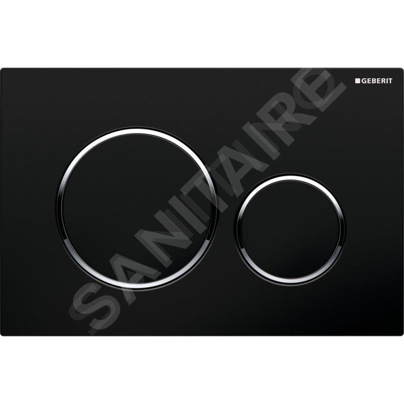 Geberit Sigma20 - Plaque de déclenchement Sigma20, noir/chrome 115.882.KM.1 Geberit Sigma20 - Plaque de déclenchement Sigma20, noir/chrome 115.882.KM.1