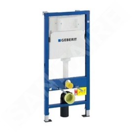 Geberit Duofix - Set d'installation pré-murale, cuvette Alpha avec abattant, plaque de déclenchement Delta21, blanc alpin