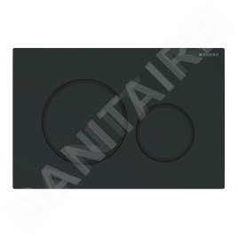Geberit Sigma20 - Plaque de déclenchement 2 touches, noir mat / bordures noir brillant 115.882.16.1