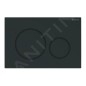 Geberit Sigma20 - Plaque de déclenchement 2 touches, noir mat / bordures noir brillant 115.882.16.1