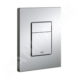 Grohe Rapid SL - Set d'installation pré-murale, cuvette Alpha avec abattant, plaque de déclenchement Skate Cosmopolitan, chrome
