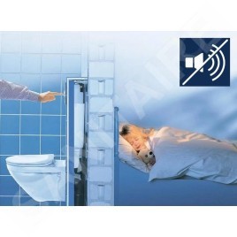 Grohe Rapid SL - Set d'installation pré-murale, cuvette Alpha avec abattant, plaque de déclenchement Skate Cosmopolitan, chrome