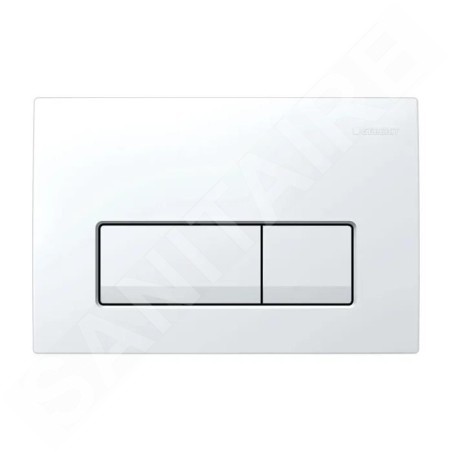 Geberit Delta50 - Plaque de déclenchement, blanc alpin 115.119.11.1