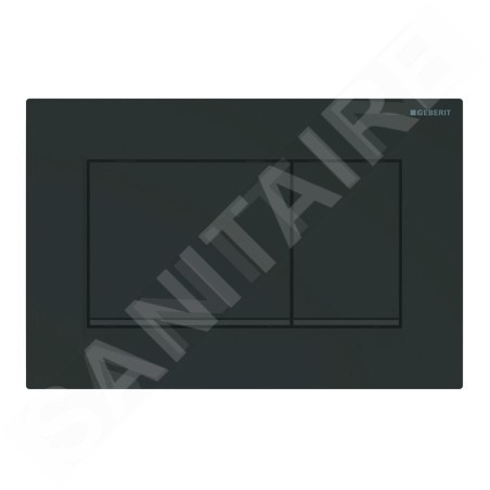 Geberit Sigma30 - Plaque de déclenchement 2 touches, noir mat / noir 115.883.16.1