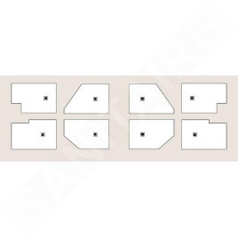 Polysan Flexia - Receveur de douche 1300 x 800 mm, blanc 72899