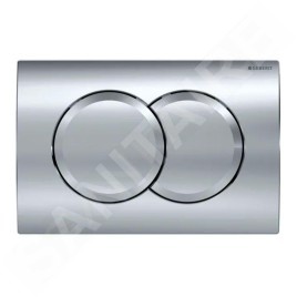 Geberit Delta01 - Plaque de déclenchement, chrome brillant 115.107.21.1