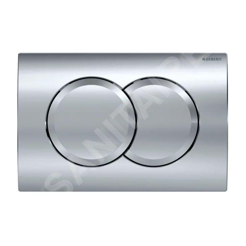 Geberit Delta01 - Plaque de déclenchement, chrome brillant 115.107.21.1