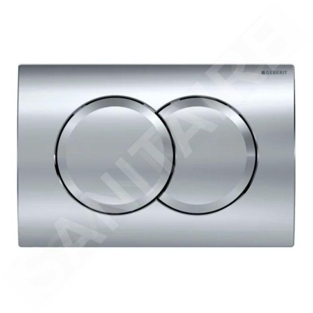 Geberit Delta01 - Plaque de déclenchement, chrome brillant 115.107.21.1