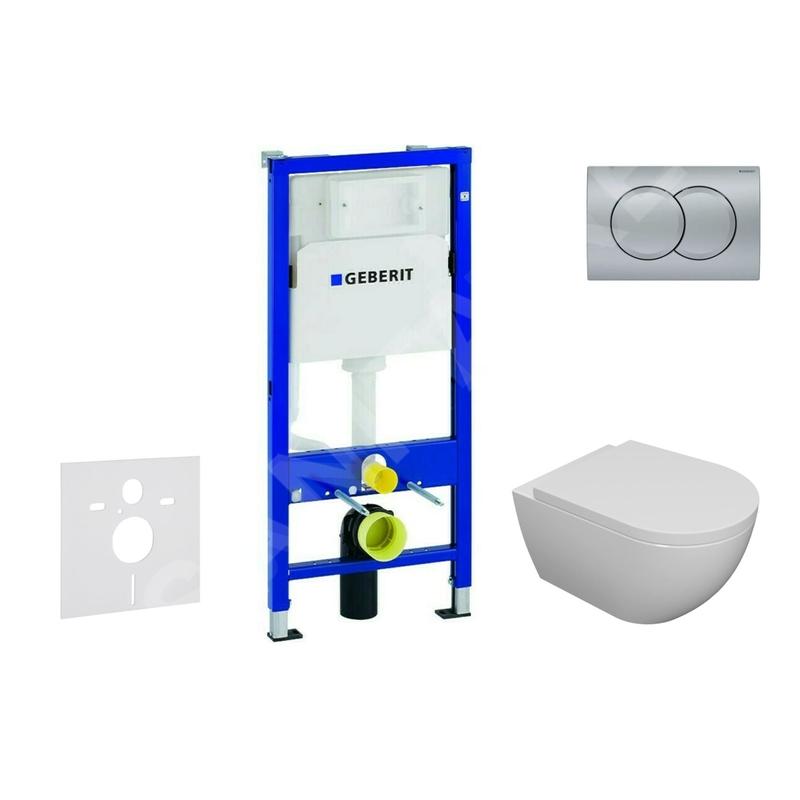 Geberit Duofix - Set de bâti-support, cuvette Oudee et abattant softclose, plaque de déclenchement Delta01, chrome mat Geberit Duofix - Set de bâti-support, cuvette Oudee et abattant softclose, plaque de déclenchement Delta01, chrome mat