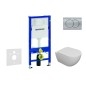 Geberit Duofix - Set de bâti-support, cuvette Oudee et abattant softclose, plaque de déclenchement Delta01, chrome mat Geberit Duofix - Set de bâti-support, cuvette Oudee et abattant softclose, plaque de déclenchement Delta01, chrome mat
