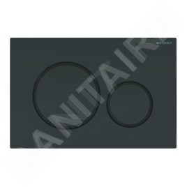 Geberit Sigma20 - Plaque de déclenchement, noir brillant / bordures noir mat 115.882.DW.1