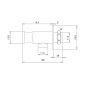Sapho Douches - Support de douche pour l´installation au meuble, chrome SG204
