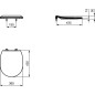 Ideal Standard Connect - Abattant WC, Softclose, blanc E772401 Ideal Standard Connect - Abattant WC, Softclose, blanc E772401