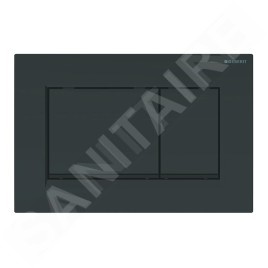 Geberit Sigma30 - Plaque de déclenchement 2 touches, noir brillant / noir mat 115.883.DW.1