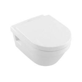 Villeroy & Boch Architectura - WC suspendu, abattant SoftClose, Rimless, avec CeramicPlus, blanc alpin 5684HRR1