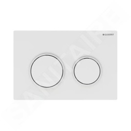 Geberit Omega20 - Plaque de déclenchement, blanc 115.085.11.1