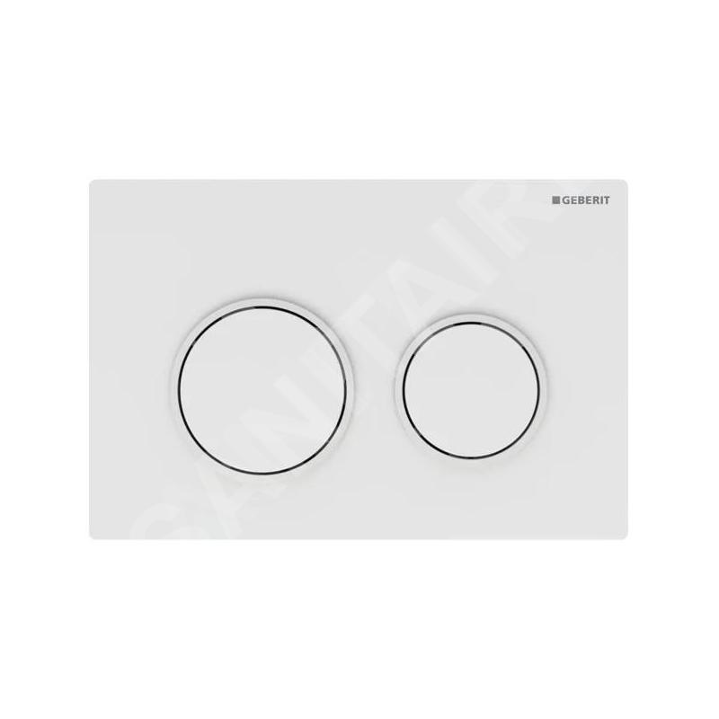 Geberit Omega20 - Plaque de déclenchement, blanc 115.085.11.1