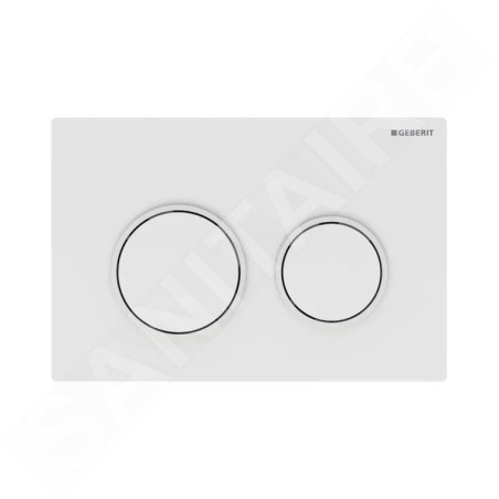 Geberit Omega20 - Plaque de déclenchement, blanc 115.085.11.1