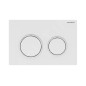 Geberit Omega20 - Plaque de déclenchement, blanc 115.085.11.1