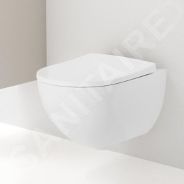 Geberit Acanto - WC suspendu, Rimfree, avec KeraTect, blanc 500.600.01.8