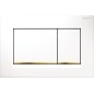 Geberit Sigma30 - Plaque de déclenchement Sigma30, blanc/ doré 115.883.KK.1