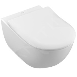 Villeroy & Boch Subway 2.0 - WC suspendu avec abattant SoftClosing, DirectFlush, blanc alpin 5614R201