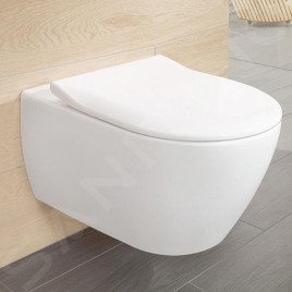 Villeroy & Boch Subway 2.0 - WC suspendu avec abattant SoftClosing, DirectFlush, blanc alpin 5614R201