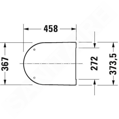 Duravit ME by Starck - WC abattant, softclose, blanc 0020090000