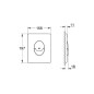 Grohe Skate Air - Plaque de déclenchement, chrome mat 38505P00
