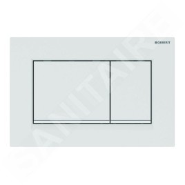 Geberit Sigma30 - Plaque de déclenchement 2 touches, blanc / blanc mat 115.883.11.1