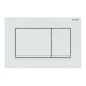 Geberit Sigma30 - Plaque de déclenchement 2 touches, blanc / blanc mat 115.883.11.1