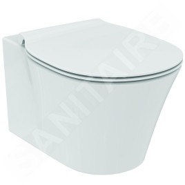 Ideal Standard Connect Air - Cuvette de toilette suspendue avec abattant SoftClose, AquaBlade, blanc E008701