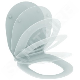 Ideal Standard Connect Air - Cuvette de toilette suspendue avec abattant SoftClose, AquaBlade, blanc E008701