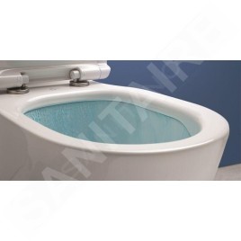 Ideal Standard Connect Air - Cuvette de toilette suspendue avec abattant SoftClose, AquaBlade, blanc E008701