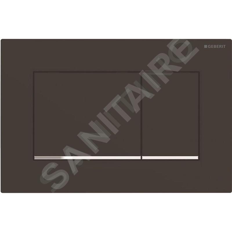 Geberit Sigma30 - Plaque de déclenchement, noir mat/chrome 115.883.14.1 Geberit Sigma30 - Plaque de déclenchement, noir mat/chrome 115.883.14.1